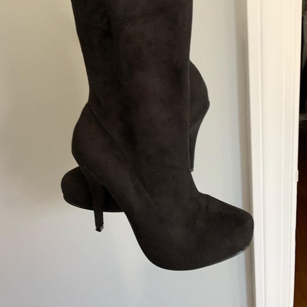 Steve Madden faux suede over the knee boots
